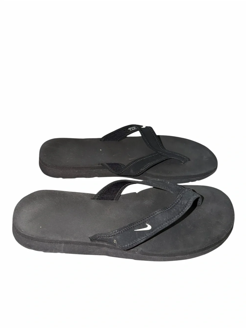 Nike Celso Girl Flip Flops Black White Women’s Size 9